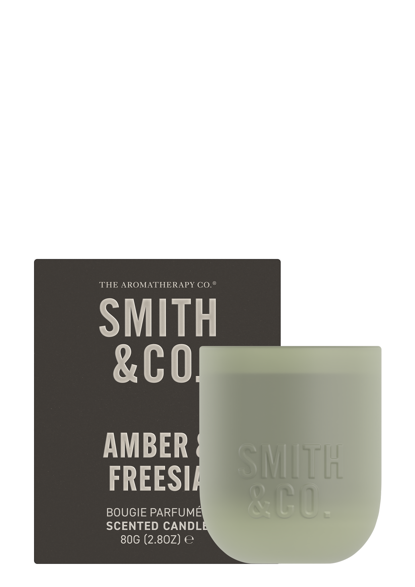 Amber & Freesia Scented Candle 80gr