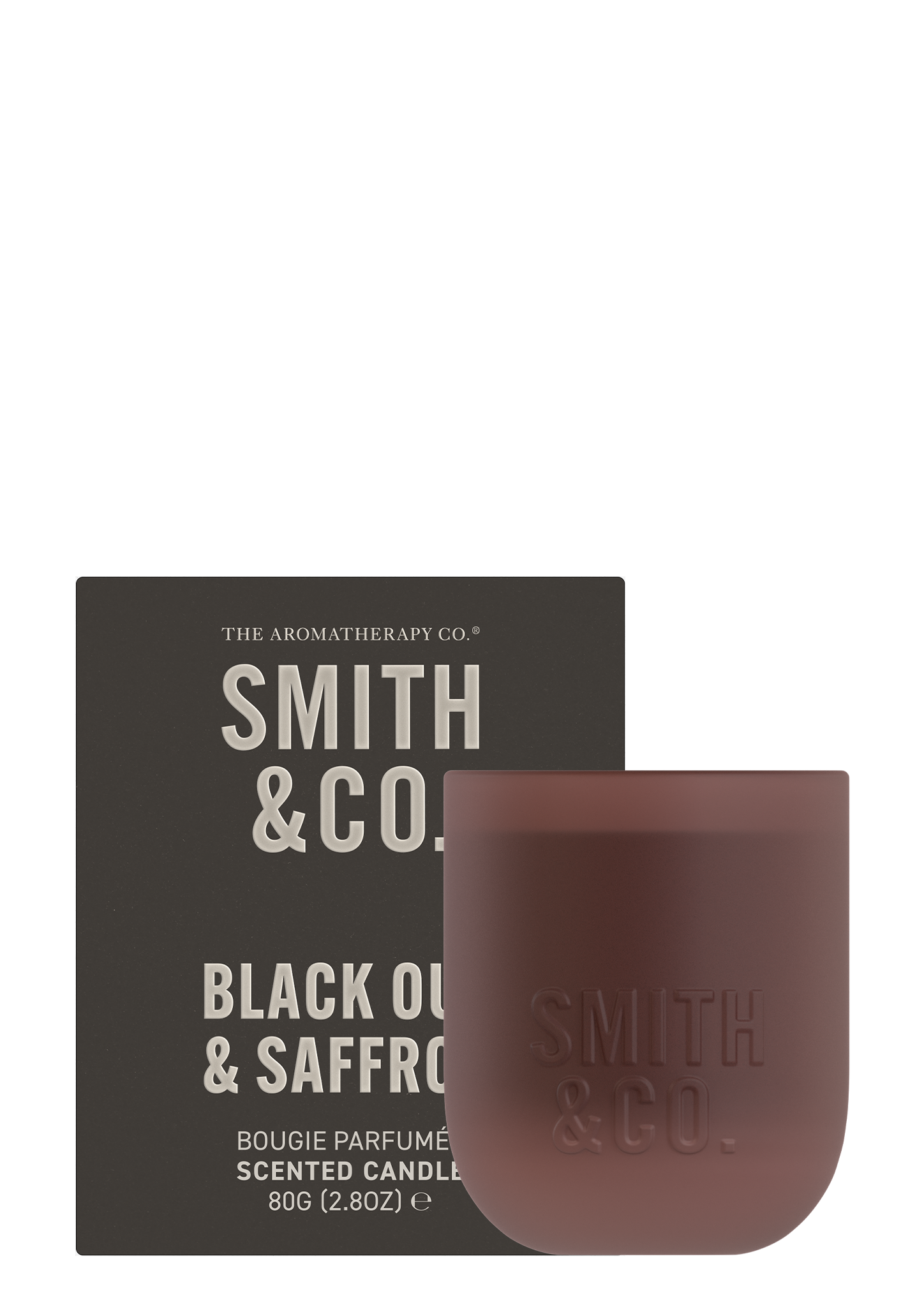 Black Oud & Saffron Scented Candle 80gr