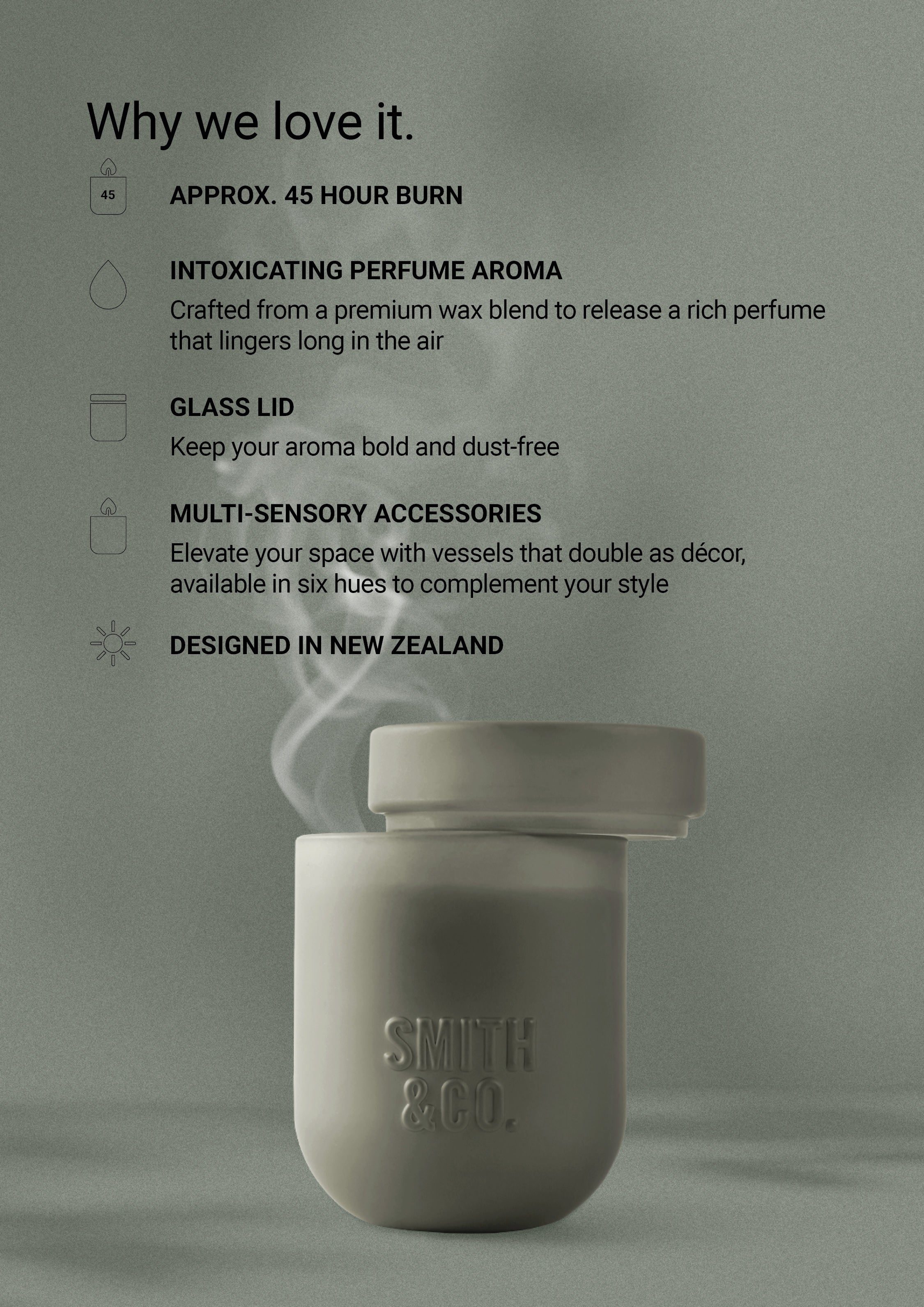 Amber & Freesia Scented Candle 250gr