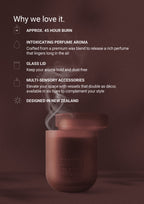 Black Oud  & Saffron Scented Candle 250gr