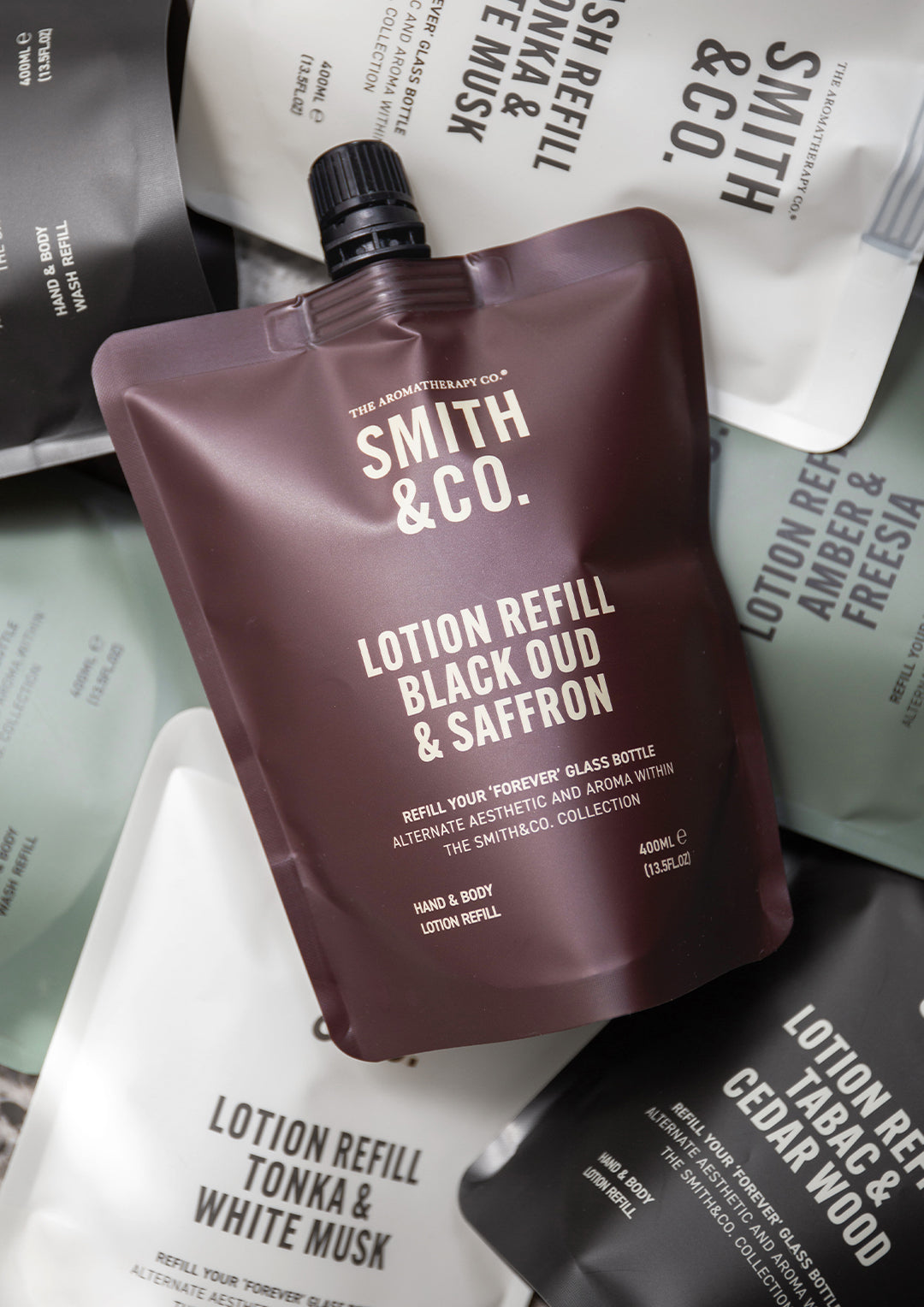 Black Oud  & Saffron Hand & Body Lotion Refill 400ml