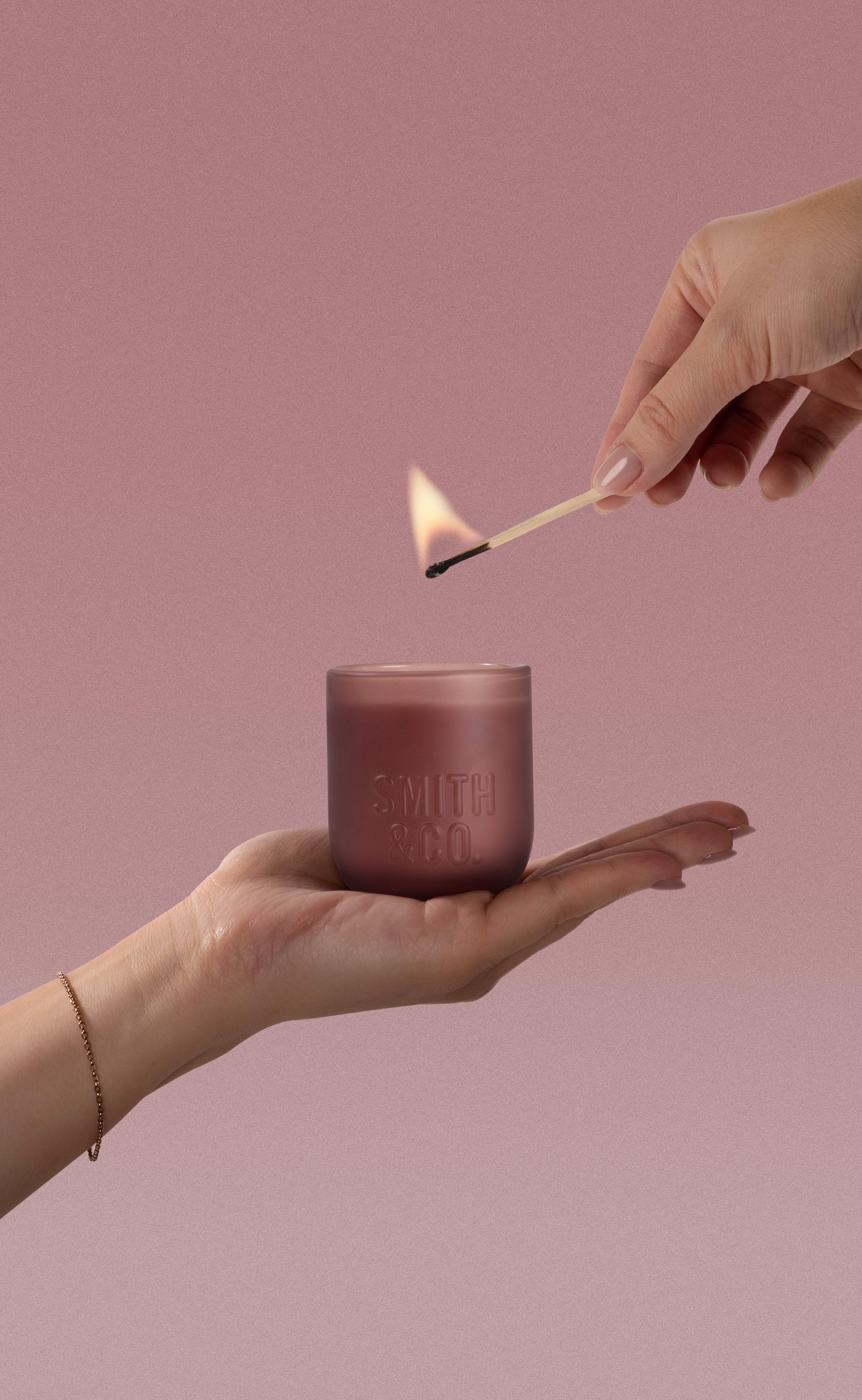 Blush Rose & Blackberry Scented Candle 80gr
