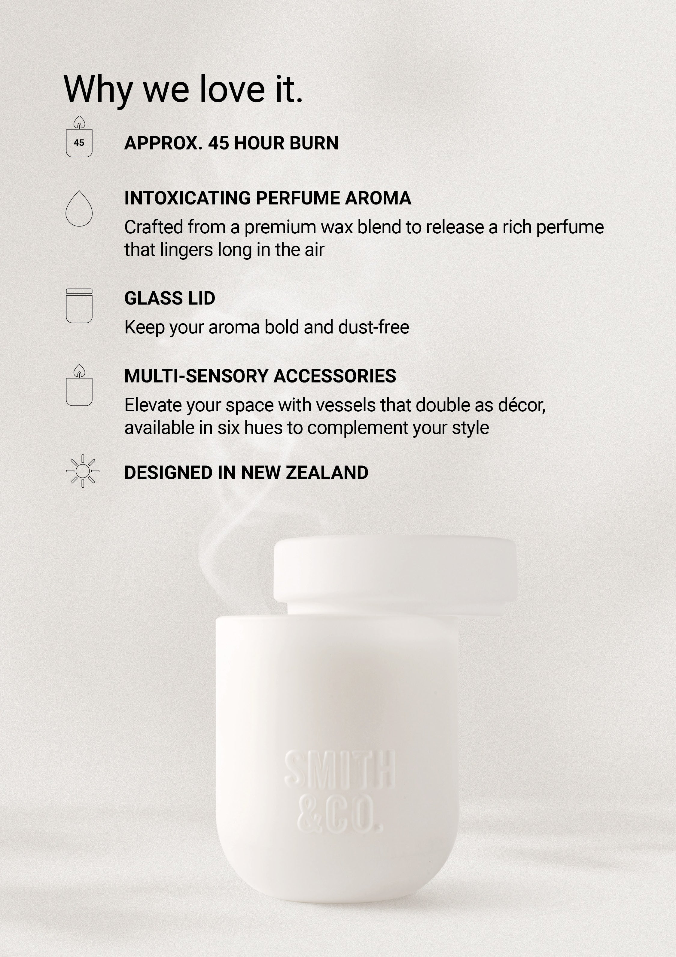 Tonka & White Musk Scented Candle 250gr