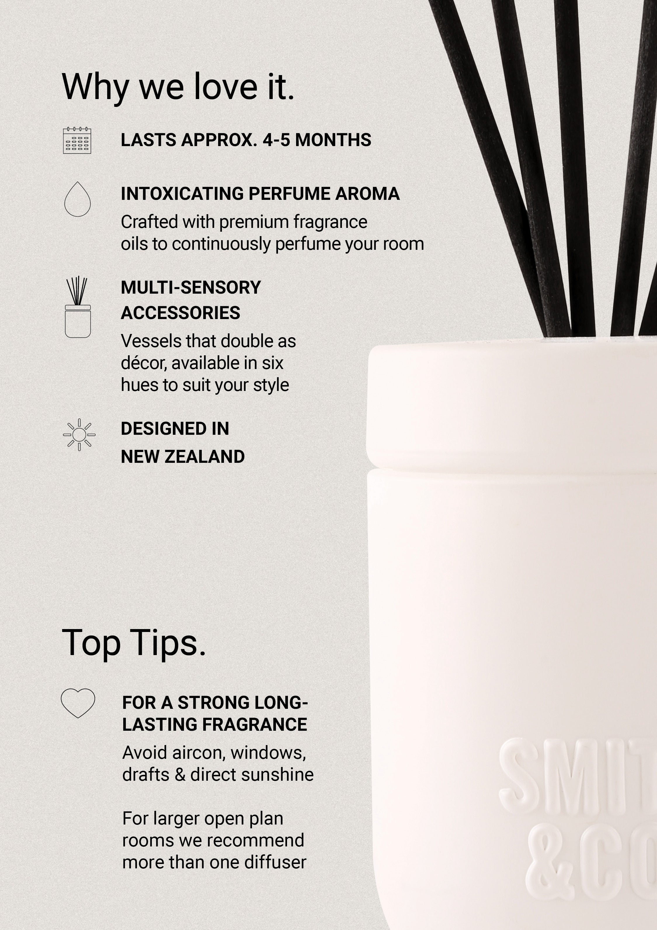 Tonka & White Musk Reed Diffuser 200ml