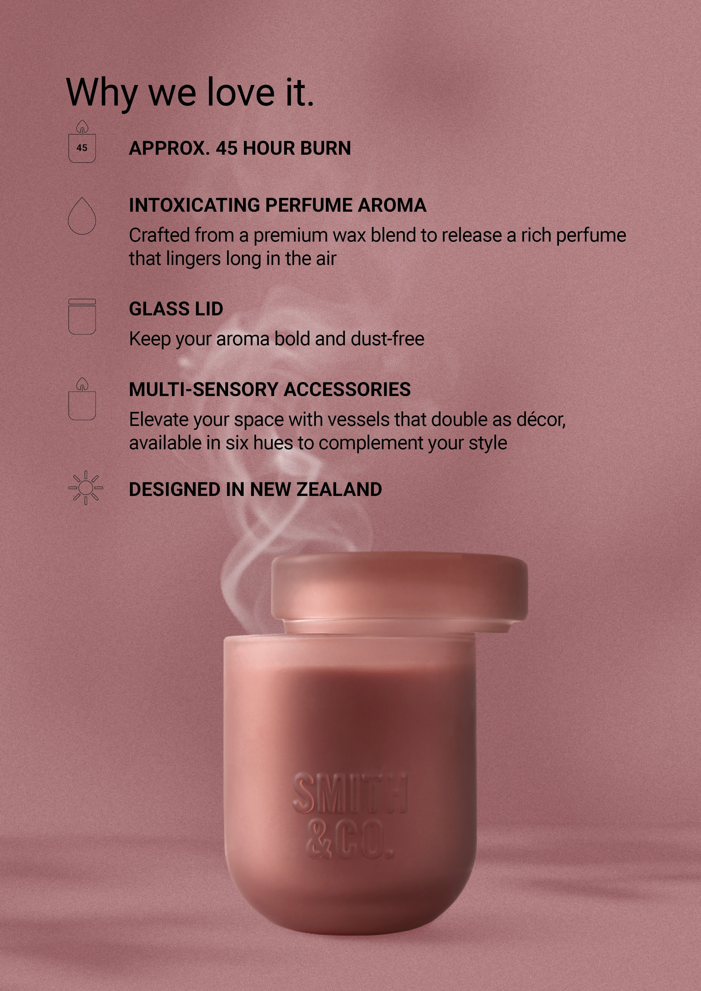 Blush Rose & Blackberry Scented Candle 250gr